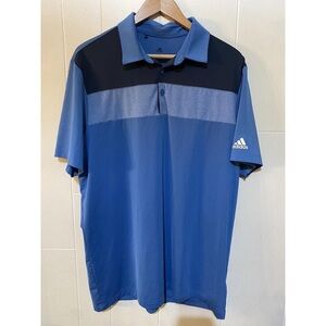 Adidas Men's Blue and Navy Polo-shirts